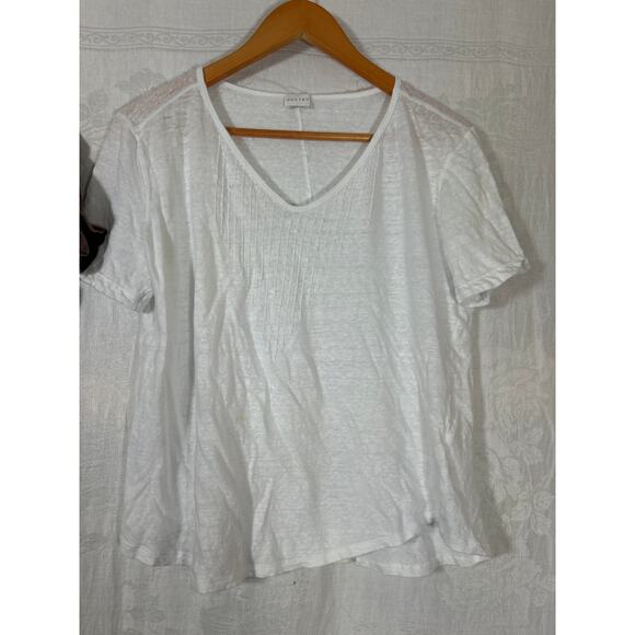 Poetry T Shirt Lot 10 Large White 100% Linen Brown Hemp Cotton READ - Picture 4 of 9